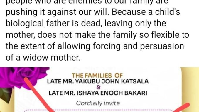 The cancelled Marriage invite