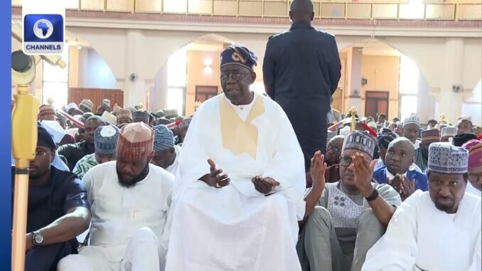 Power failure during President Tinubu's church visit for his 74th birthday thanksgiving