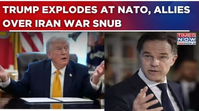 Trump explodes as Allied Nations refuse to join war