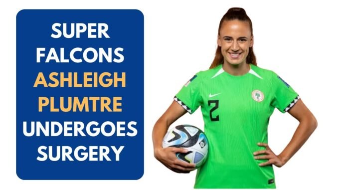 Ashleigh Plumptre undergoes successful surgery