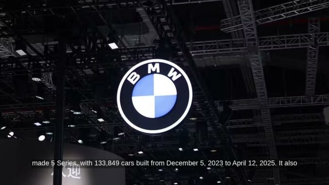 BMW Recalls 180,000 Vehicles in China