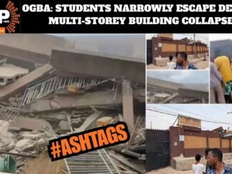 Students flee collapsing school building in Ogba, Lagos