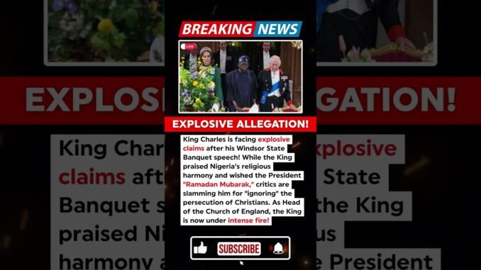 King Charles under fire about religious harmony in Nigeria