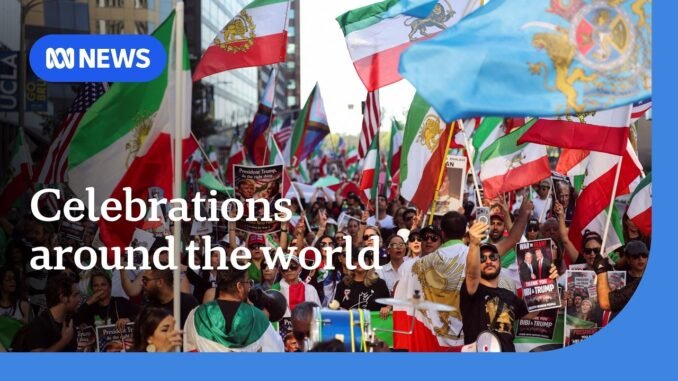 celebrations amid death of iran leader