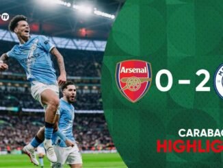 Manchester City defeat Arsenal 2-0 to the Carabao Cup Trophy