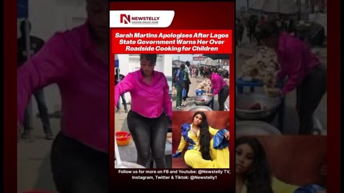Sarah Martin apologizes to Lagos commissioner