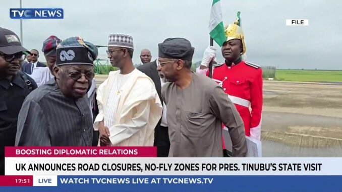 UK rolls out red carpet security for Tinubu’s state visit