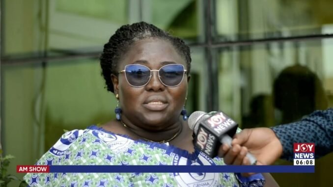 pregnant woman begs for the release of husband in Ghana