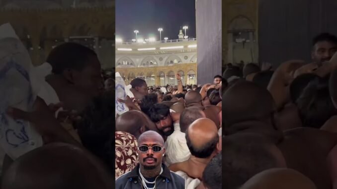 Asake attempts to touch the Black Stone in Saudi Arabia