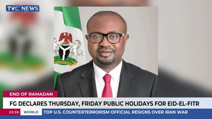 Thursday and Friday as public holidays for Eid-il-Fitr celebration