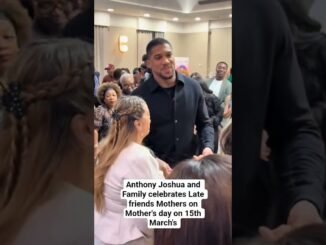 Anthony Joshua shares emotional Mother’s Day dance with families of friends who lost their lives