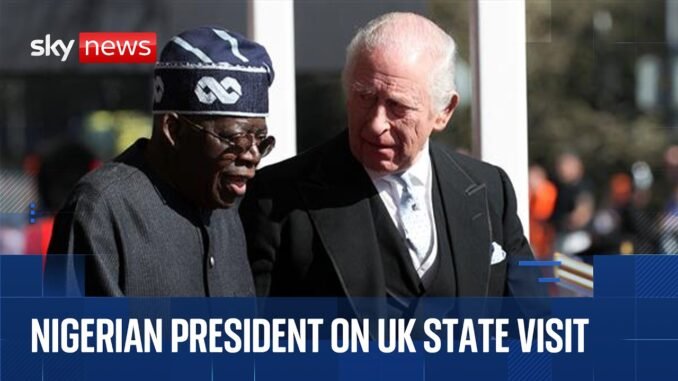 Tinubu welcomed in royalty by UK monarch