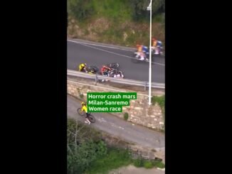 Women cyclers in collision during race in Italy