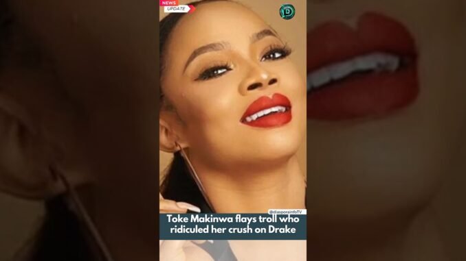 Toke Makinwa retaliated on daughter's troll on social media