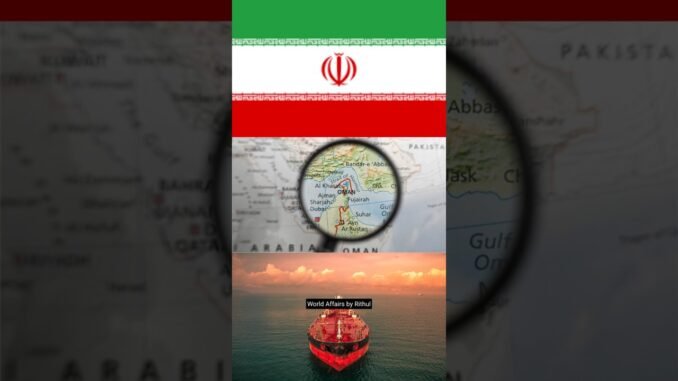 Iran Opens Hormuz Strait to friendly countries