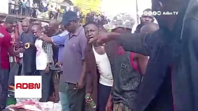 Anguwan Rukuba destruction scene by Gunmen