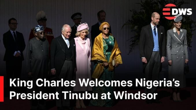 President Tinubu and wife welcomed to Windsor Castle