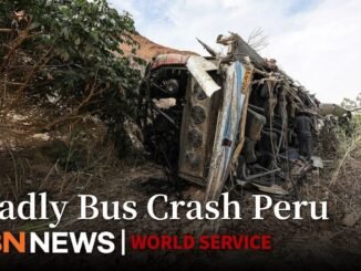Tour bus crashes in Peru