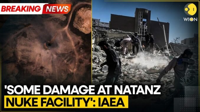 iran's natanz nuclear facility damaged