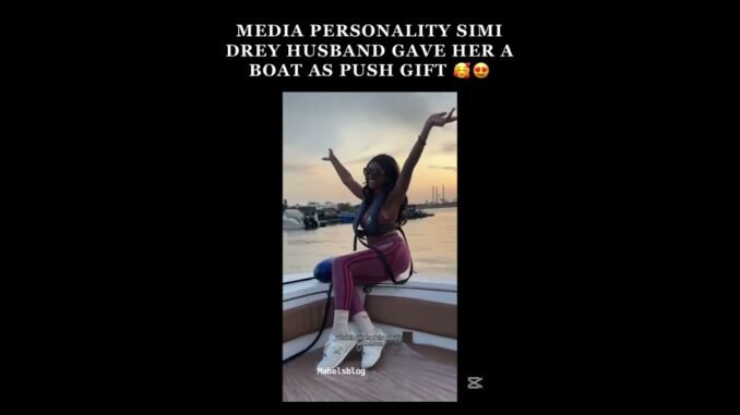 Simi drey gets push gift from hubby