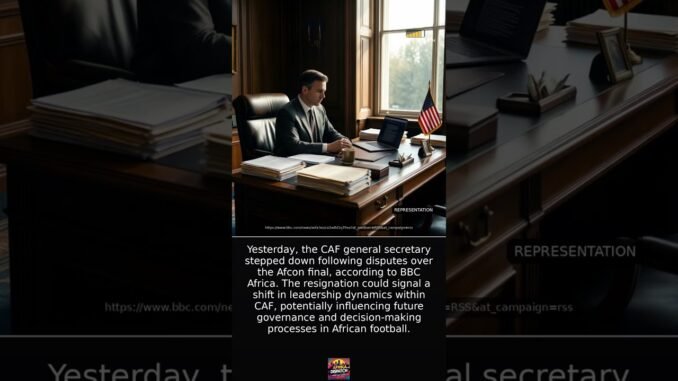 CAF General Secretary Steps Down