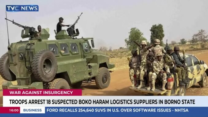 Troops arrested18 Boko Haram Logistics Couriers in Borno