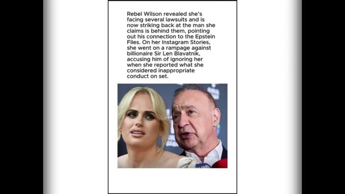 Actress Rebel Wilson Speaks Out