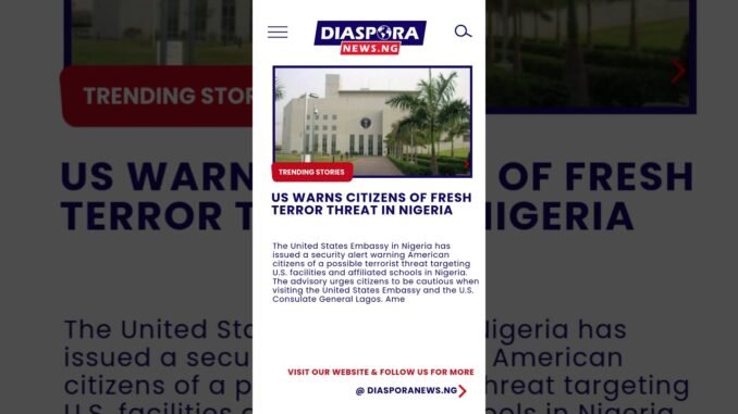 US alerts citizens in Nigeria against looming attack