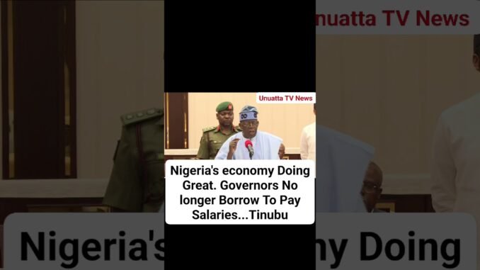 Tinubu hypes economy stability