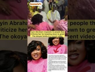 Toyin Abraham Responds to Criticism