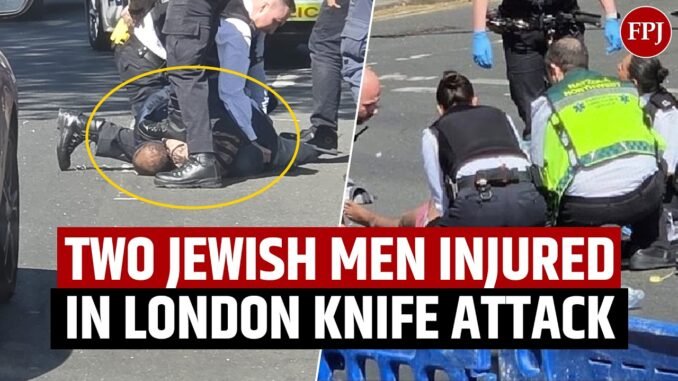 Knife attack targets Jewish men at Bus Stop