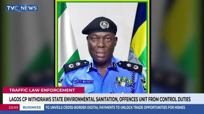 Lagos taskforce leaves traffic duty