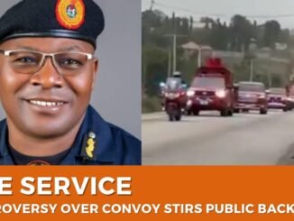 Viral video of fire service boss convoy