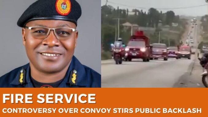 Viral video of fire service boss convoy