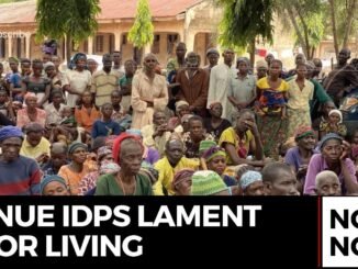 Benue IDP camp tragic scene