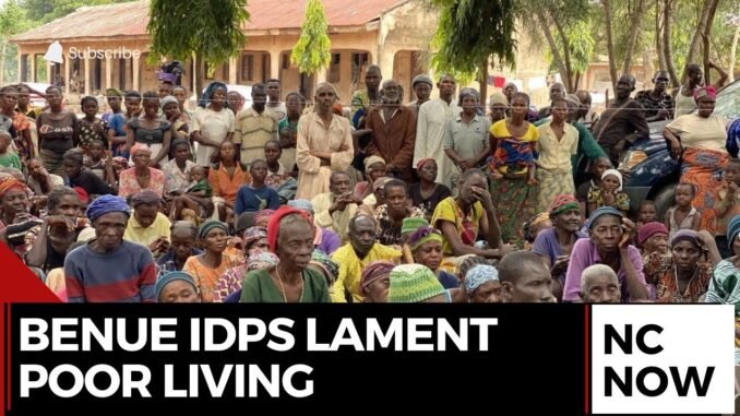 Benue IDP camp tragic scene