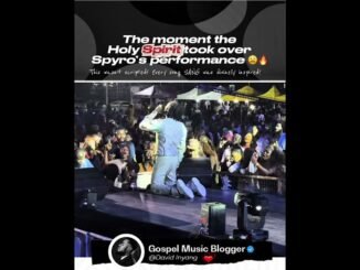 Spyro kneels during stage worship