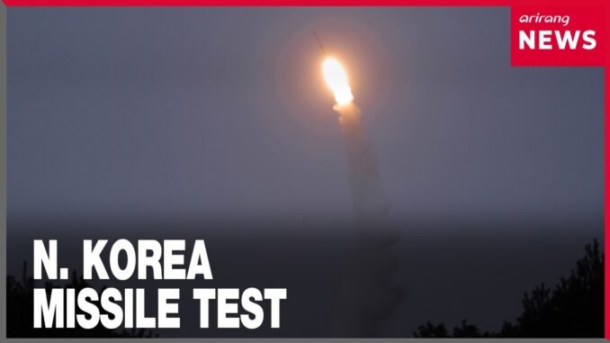 NK missile launch test