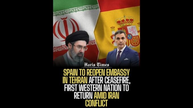 Spain embassy reopens in Tehran