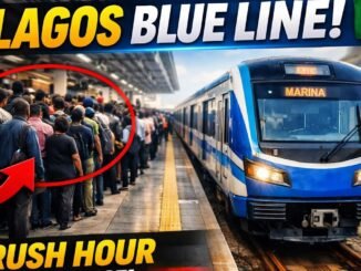 Lagos passengers risk lives at Train Station