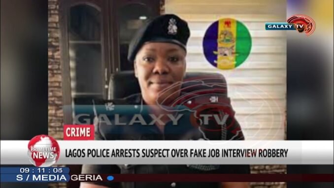 Suspect held in fake interview robbery