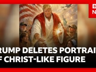 Trump removes Jesus image after blasphemy outcry