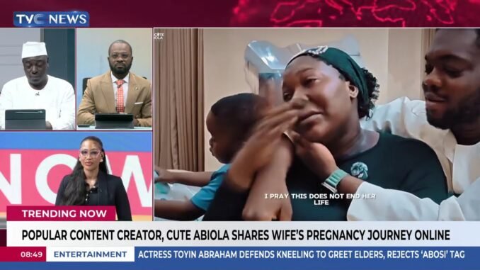 Cute Abiola wife C-section video