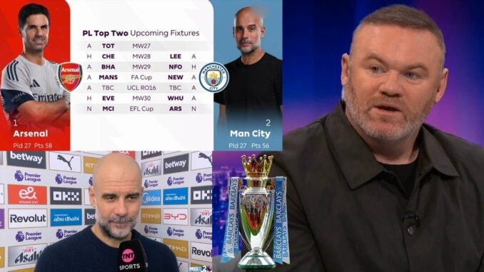 Rooney: Man City hold edge over Arsenal