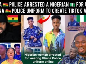 Nigerian wwoman arrested for wearing police uniform online