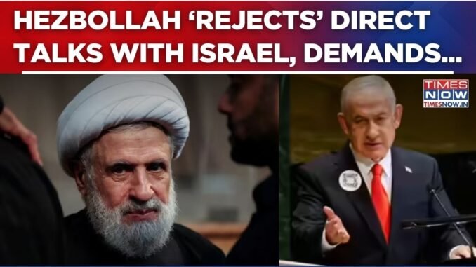 Hezbollah rejects Lebanon-Israel direct talks