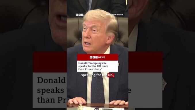 Trump dismisses Prince Harry Ukraine claim