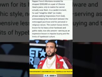 French Montana luxury designer jeans