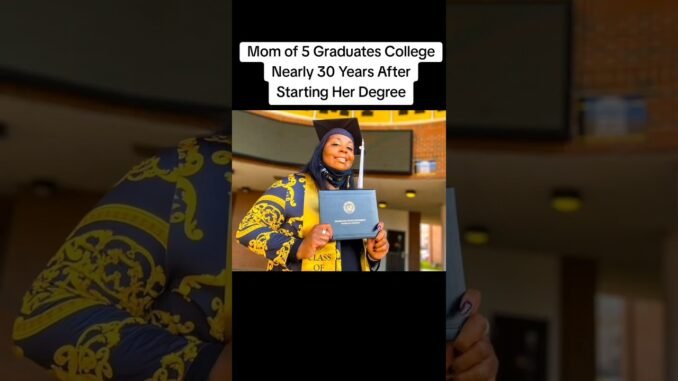 Daughter Celebrates Mum’s First-Class Degree