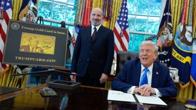 Only one person holds Trump's Gold Card Visa